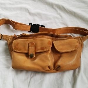 Leather waist bag